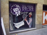 Vinilo escaparate calzados