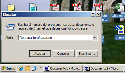 Envios ftp paso 2